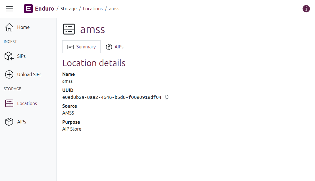 A location view page
