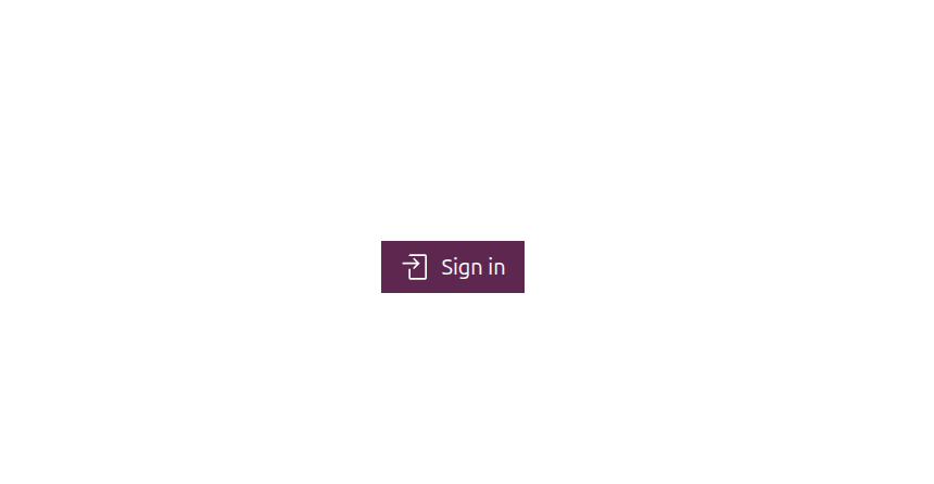 The sign-in button when first navigating to Enduro